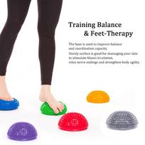 PVC Inflatable Half Yoga Balls Massage Point Fitball Exercises Trainer Fitness Balance Ball black