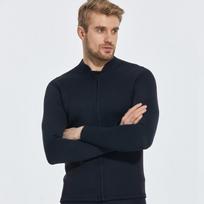 2mm Neoprene Wetsuit Top Diving Swimming Surfing Warmth Protection Mens Shorty Jacket Small black