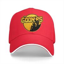 Washed Unisexs Baseball Cap Retro Trucker Snapback Caps Dad Hat The Goonies Movie Golf Hats One Size red