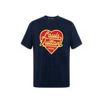 LOUIS VUITTON X Nigo Intarsia Jacquard Heart Crewneck 1A9GM1 M tamsiai mėlyna spalva