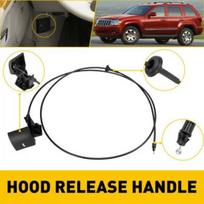 Hood Latch Release Cable Handle for 05-10 Jeep Grand Cherokee 06-10 Commander H black
