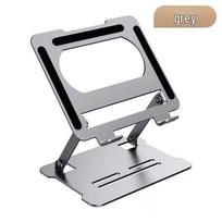 Portable 360° Rotating Laptop Stand: Foldable, Hollow Design for Heat Dissipation and Tablet Support black