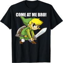 Legend Of Zelda Come At Me Bro! Link Action Pose T-Shirt XXXXXL juoda