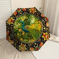 1 vnt. povo, gėlių skėtis-8 šonkaulių sustiprintas, automatiškai atidaromas, lengvas ir patvarus, mielas mados aksesuaras laukui, paplūdimiui ar kasdieniam naudojimui, paplūdimio U brown