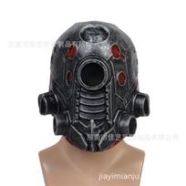 Game cyberpunk Cyberpunk Mask Helmet Halloween Steampunk Robot Mask Headgear Cyberpunk helmet（Black gray