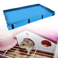 Guinea pig cage floor tarpaulin, habitat insert mat for rabbits, hedgehogs, mėlyna