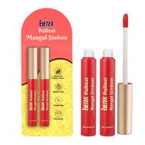 Eyetex Mangal Sindoor - (Pack of 2), Skin-friendly, Semi-matte,water-resistant, Quick-dry, Fade-proof & Crease-free (6g- Red) yellow