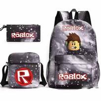 Roblox Žaidimai Vyriškos ir Moteriškos Kuprinės Studentų Mokyklinės Rankinės Mažos Peties Rankinės Pieštukinės Trys Dalys Kompiuterinės Rankinės Universitetas one size fits all gray