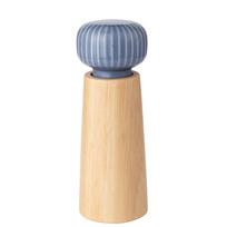Oak Pepper Mill Nordic Style Spice Grinder Practical Pepper Salt Grinding Bottle  Steak 6 in mėlyna
