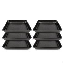 6 Pieces Stepping Stone Tray DIY SteppingStone Reusable Cement for Homeowners, Gardeners, juoda