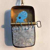 Coastal Style Sardine Can Canned Hanging Ornament Tags Seafood Funny Ornaments Diy Home Decor Tin Sardines Fish Decoration D black