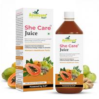 Ayumcure She Care sultys moterims, 1000 ml | Palaiko hormonų pusiausvyrą, padeda sergant policistinių kiaušidžių sindromu (PCOS/PCOD) ir reguliuoja menstruacijų ciklus | Su Ashok Chaal, papajos lapais