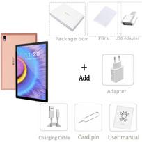 BDF 10.1 colio P30 Android 13 planšetė 8GB RAM 256GB ROM 4G tinklas 8000mAh baterija Standard Version auksas
