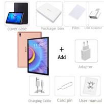 BDF 10.1 colio P30 Android 13 planšetė 8GB RAM 256GB ROM 4G tinklas 8000mAh baterija Standard add cover case auksas