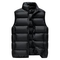 Madingi švarkai Žieminė šilta liemenė Pūkinės striukės Vyriškos liemenės be rankovių Slim Fit Vyriška medvilninė pūkinė striukė Laisvalaikio liemenė 7XL juoda