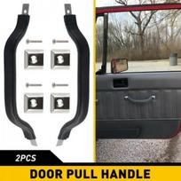 2x Interior Door Handle Strap Pull For Jeep CJ5,CJ7,CJ8,Wrangler YJ 55009801K gray
