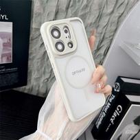 Case For OPPO Find X9 Pro / X9 Skin-feel Cooling Magnetic Full Cover Transparent Shockproof Protective Phone Case OPPO Find X9 Pro balta