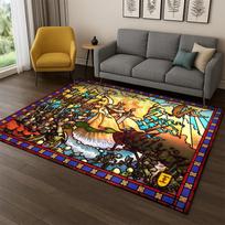 Retro Heroes of Might and Magic Map Game Carpet Rug for Bedroom Living Room Sofa Playroom Doormat Home Decor,Area Rug Non-slip 40x60cm gray