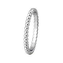 Van Cleef & Arpels Perlee Collection Pearls Of Gold Simple Round Bead Small Style 18K Gold Ring Women rings White-Gold VCARPJME00 Box+Shopping Bag,Warranty (2026),53 white