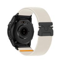 QuickFit 20mm 22mm 26mm Woven Nylon Band For Garmin Fenix 8 47mm 51mm 7 7X 6 6X 5 5X Plus/Enduro 3/Epix Pro Gen 2 Strap Bracelet 20mm balta