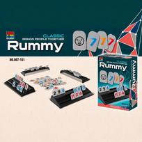 Skaitmeninis Mahjong Rummy Stalo Žaidimas Skaičių Derinimo Strategijos Lenta Daugiau Žaidėjų Socialiniam Party Pramogoms Draugų Žaidimų Vakaras white