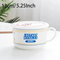 800/1100ml Ramen dubenėlis Korėjietiško stiliaus keraminis greitai paruošiamų makaronų dubenėlis studentų bendrabučiui, vaisių salotoms, makaronams sriuboje, nepralaidus dubenėlis gray