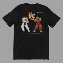 Officially Licensed Ryu and Ken GAMER FIGHTER SCENE SHIRT Unisex T-Shirt M brown