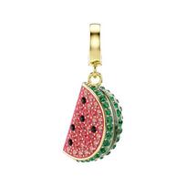 Swarovski Idyllia Mixed Cut Watermelon Slice Pendant Unisex pendant Pink Green 5743134 Box (Random Color) beige