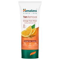 Himalaya Tan Removal Orange Face Wash | Deeply Cleanses & Reduces Tan | With Orange Peel, Papain & Honey | Exfoliates Dead Skin | Dermatologically orange