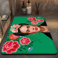 F-Frida K-Kahloes Floor Mat Rectangle Anti-slip Home Soft Badmat Front Door Indoor Outdoor Mat Welcome Doormat 40cm x 60cm
