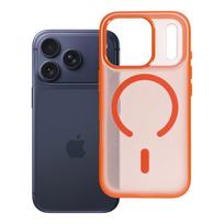 Case for iPhone 17 Pro / 18 Pro Flexline Mag Cover compatible with MagSafe orange