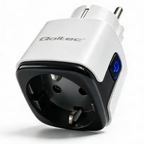 Qoltec Smart WiFi socket 16A Timer Energy meter
