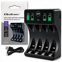 Qoltec Battery charger for NiMH type R03 AAA R6 AA LCD