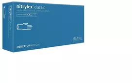 Mercator Nitrylex Classic nitrile gloves, powder-free, blue, XL size, 100 pcs