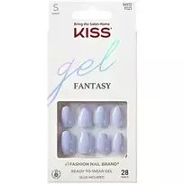 Kiss My Face Gel Fantasy Day 1 Blue - Press-on Nails ( 28 pcs )
