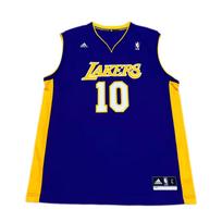 Adidas X NBA Collaboration Los Angeles Lakers Nash Fashion Comfortable Soft Skin-Friendly Basketball Jersey Unisex jersey Purple 7818A-302-AEB1849 L yellow