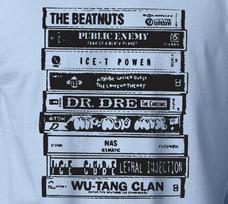 Hip Hopas THE BEATNUTS KASEČĖS Old School Rap DJ Wu Tang Clan Nas S-6XL Marškinėliai Unisex T-Shirt M gray