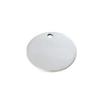 Stainless Steel Engravable Keychain Dog Tag with Logo for Gifts Steel color white