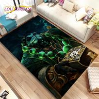 „World of Warcraft“, „WOW“, „Žaidėjų zonos kilimėlis“, „Svetainės miegamojo sofos kilimėlio apdailai“ skirtas kiliminis kilimėlis, 3D neslidus kilimėlis vaikams 40x60cm(15x23in) white