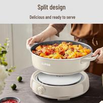Supor 6L Multi-Purpose Electric Hot Pot & Cooker gray