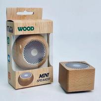 Mini Solid Wood Bluetooth Speaker Portable Wireless Retro Deep Bass Custom Logo Gift For Home Outdoor Travel Music Lovers Square