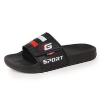Summer Fashion Velcro Strap Plus Size Elastic Sole Beach Sandals Size 44 black