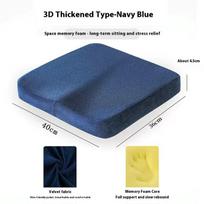 Ergonomic Memory Foam Office Cushion Anti Hemorrhoid Cushion Chair Cushion Tailbone Pillow Car Office Seat Cushion tamsiai mėlyna spalva