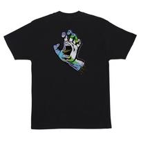 Santa Cruz HOLO SCREAMING HAND Skateboard T Shirt BLACK L black