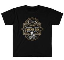 MASH 4077 Swamp Gin Label Softstyle T-Shirt ,Unisex S gray