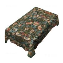 Upscale Art Flowers With Garden William Morris Strawberry Thief Rectangle Tablecloth For Tabletop Decor 150x230cm gray