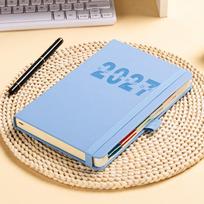 365 Days 2027 Planner with Monthly & Weekly Plan Pages English Planner Journal  School Office mėlyna