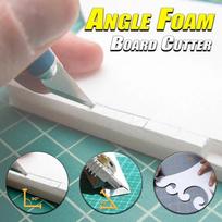 Angle Foam Board Cutter Angle Easy Mat Cutter with 6 Spare Blades Card Foam Mat Board Cutting Tools gray
