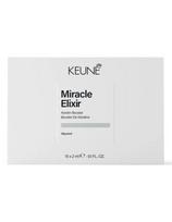 Keune busteris į kaukę pažeistiems, sausiems plaukams Keune Miracle Elixir Keratin Booster 15x2ml