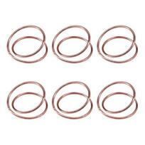 6/12 vnt. Auksinių servetėlių žiedų Lydinio spiralinio dizaino Servetėlių laikikliai Sagtys Šeima 6pcs